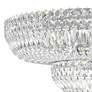 Petit Crystal Deluxe 12"H x 24"W 13-Light Flush Mount in Silver