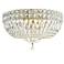 Petit Crystal Deluxe 14" Wide Gold Aurelia Ceiling Light