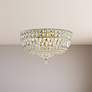 1_Petit Crystal Deluxe 14" Wide Gold Aurelia Ceiling Light
