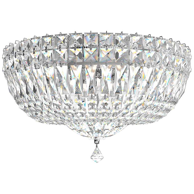 Image 2 Petit Crystal Deluxe 14" Wide Polished Silver Ceiling Light