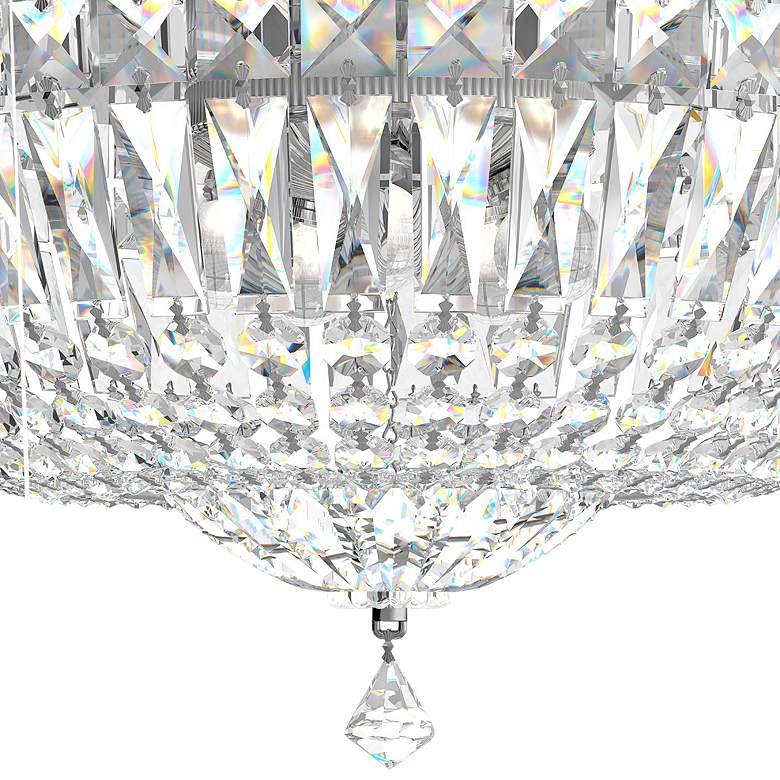 Image 3 Petit Crystal Deluxe 14" Wide Polished Silver Ceiling Light more views