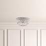 4_Petit Crystal Deluxe 6"H x 8"W 3-Light Flush Mount in Polished Go more views