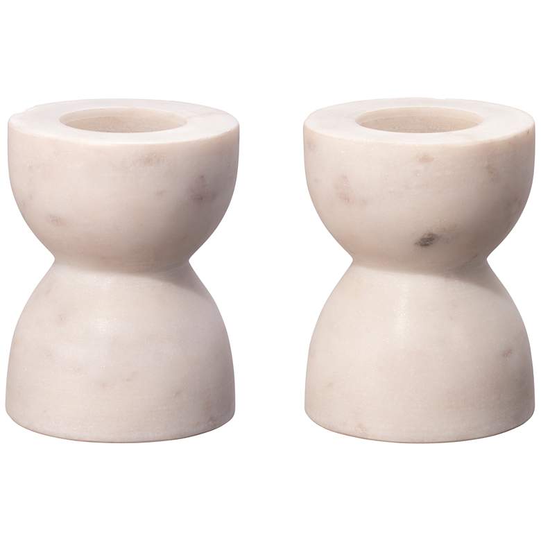 Image 1 Petit Marble Candlesticks (Set of 2)