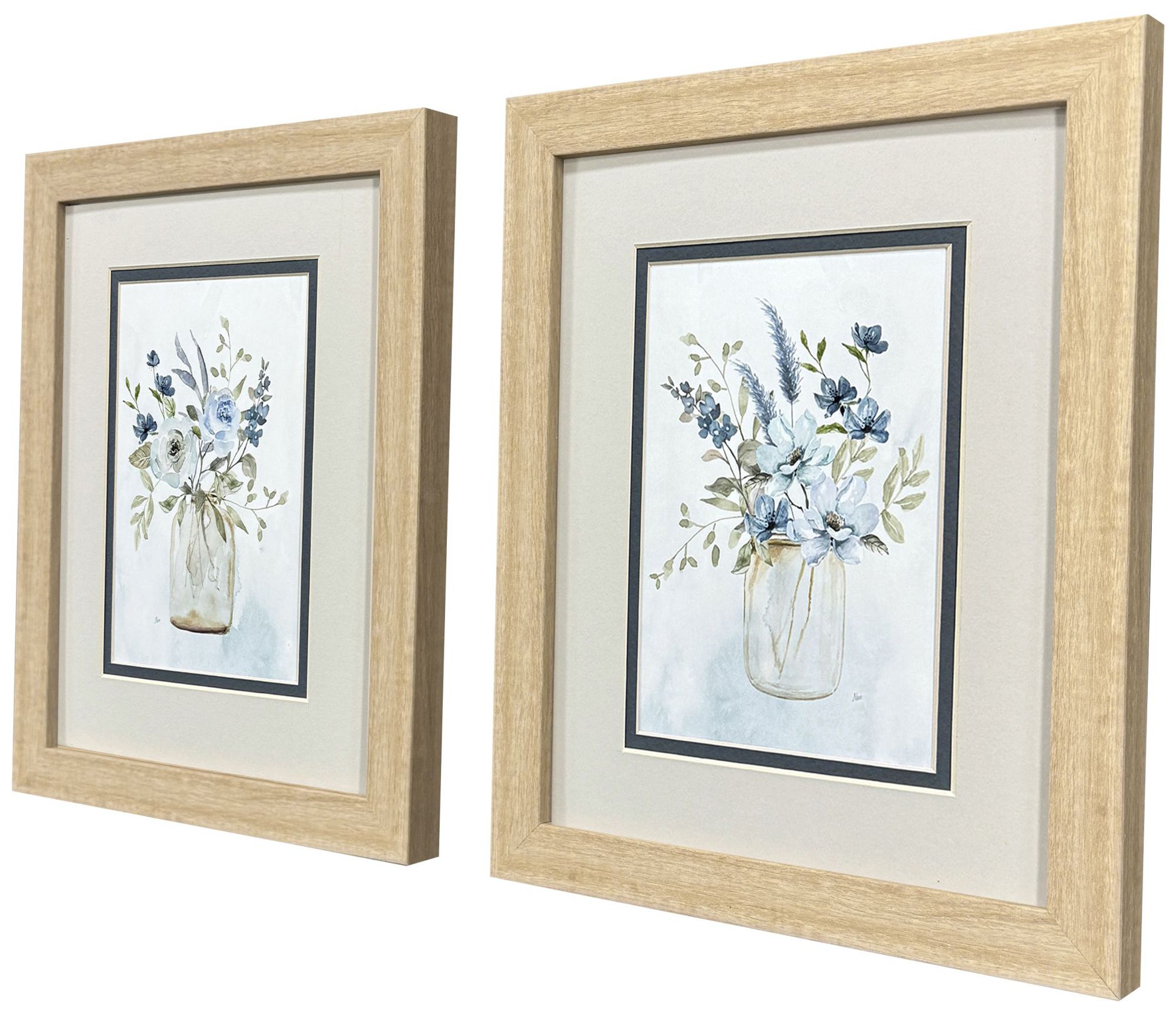 Image 2 Petite & Sweet 10"W x 12"H Traditional Framed Art Set of 2 more views