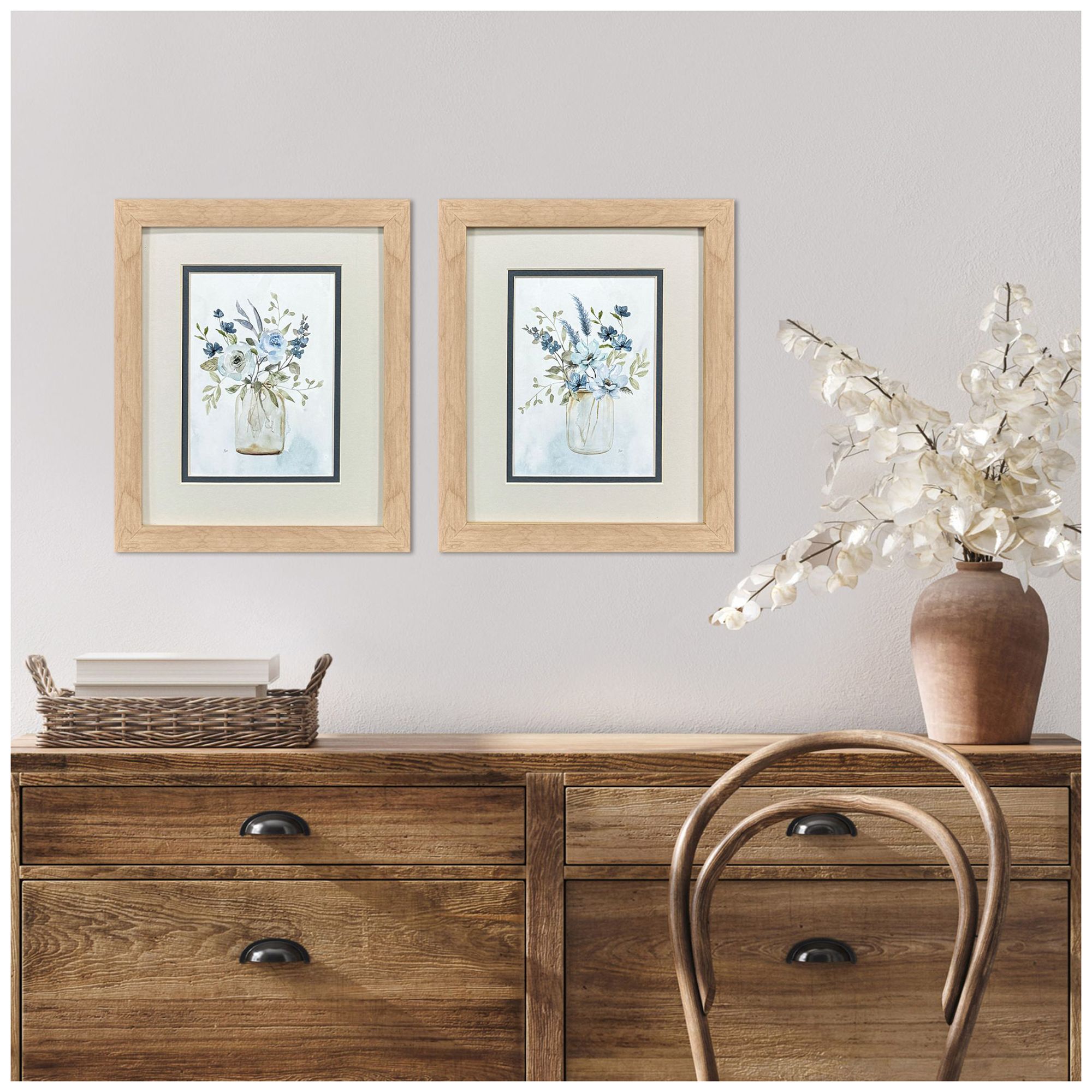 Image 4 Petite & Sweet 10"W x 12"H Traditional Framed Art Set of 2 more views