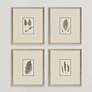 2_Petite Ferns 14" High 4-Piece Giclee Framed Wall Art Set