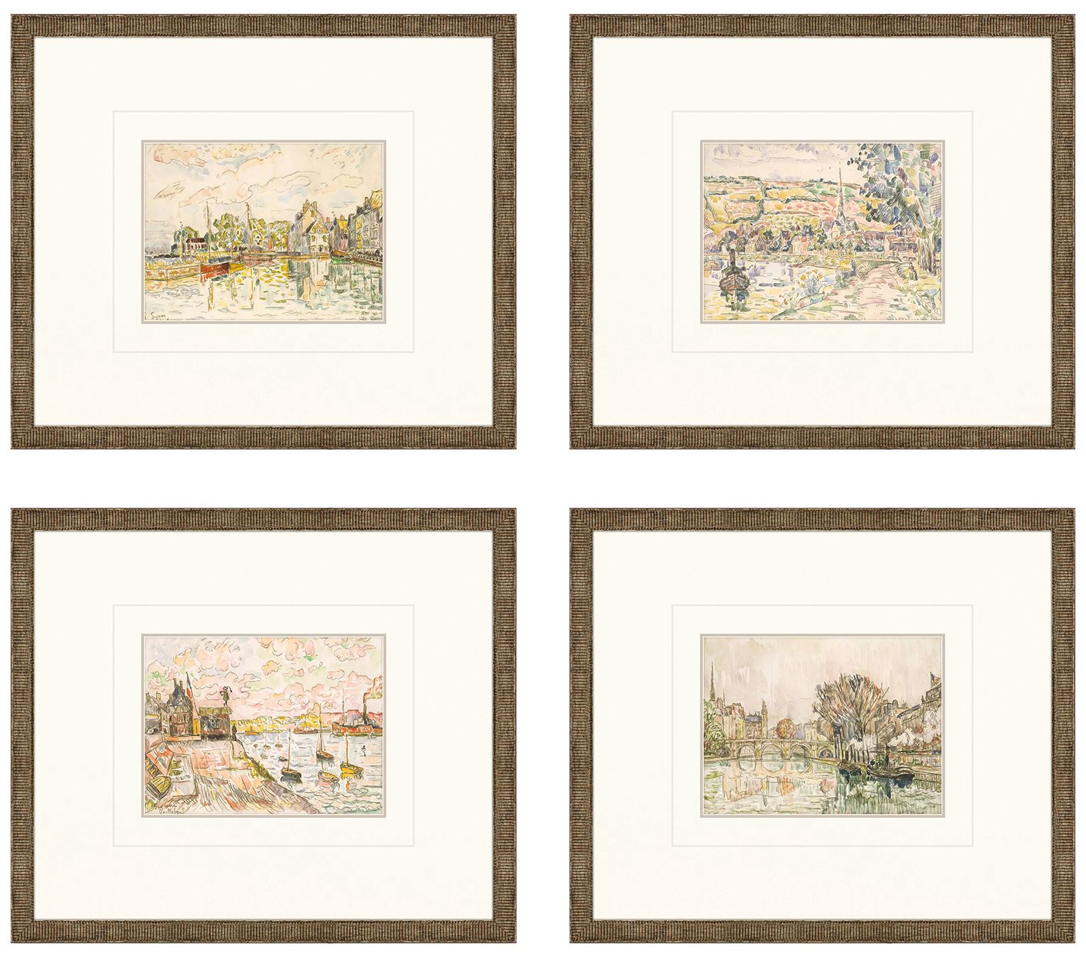 Image 2 Petite Landscapes 17" Wide 4-Piece Framed Wall Art Set