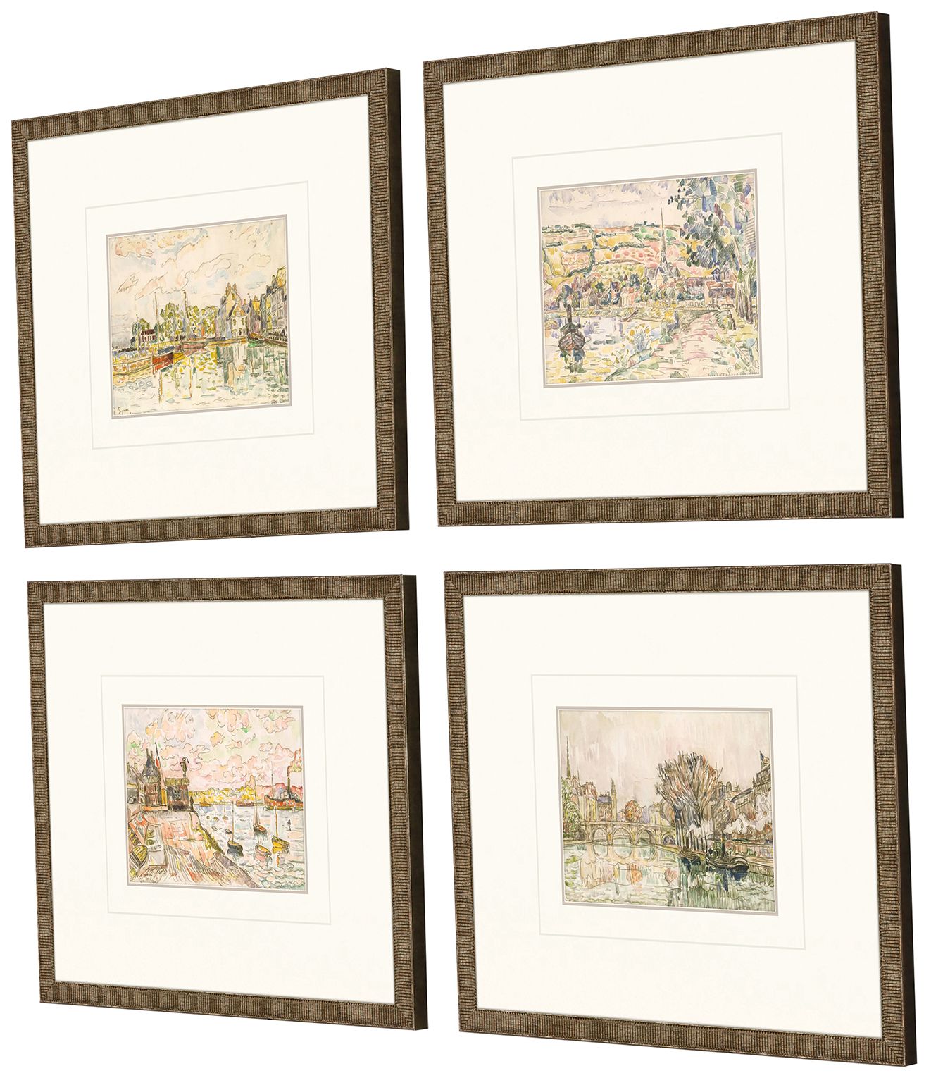 Image 3 Petite Landscapes 17" Wide 4-Piece Framed Wall Art Set more views