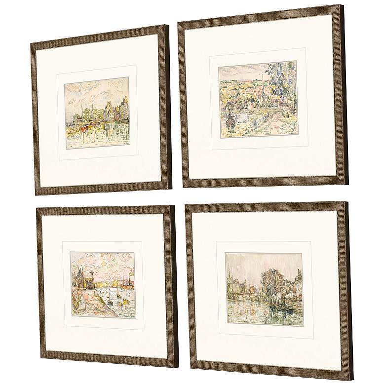 Image 3 Petite Landscapes 17"W x 15"H Framed Art Set of 4 more views