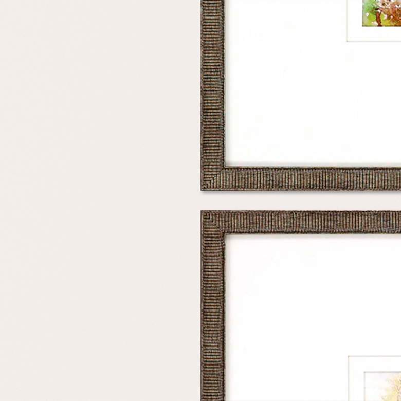 Image 2 Petite Placid 13"W x 13"H Traditional Framed Art Set of 4 more views