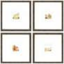 Petite Sunrise 13"W x 13"H Framed Art Set of 4