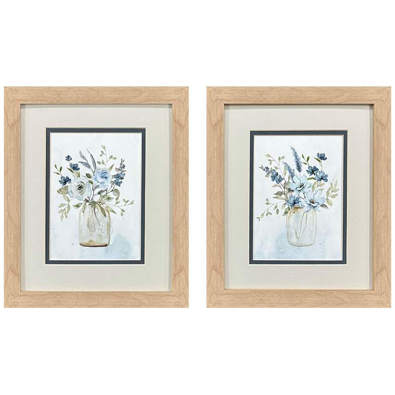 Image 1 Petite & Sweet 10"W x 12"H Traditional Framed Art Set of 2