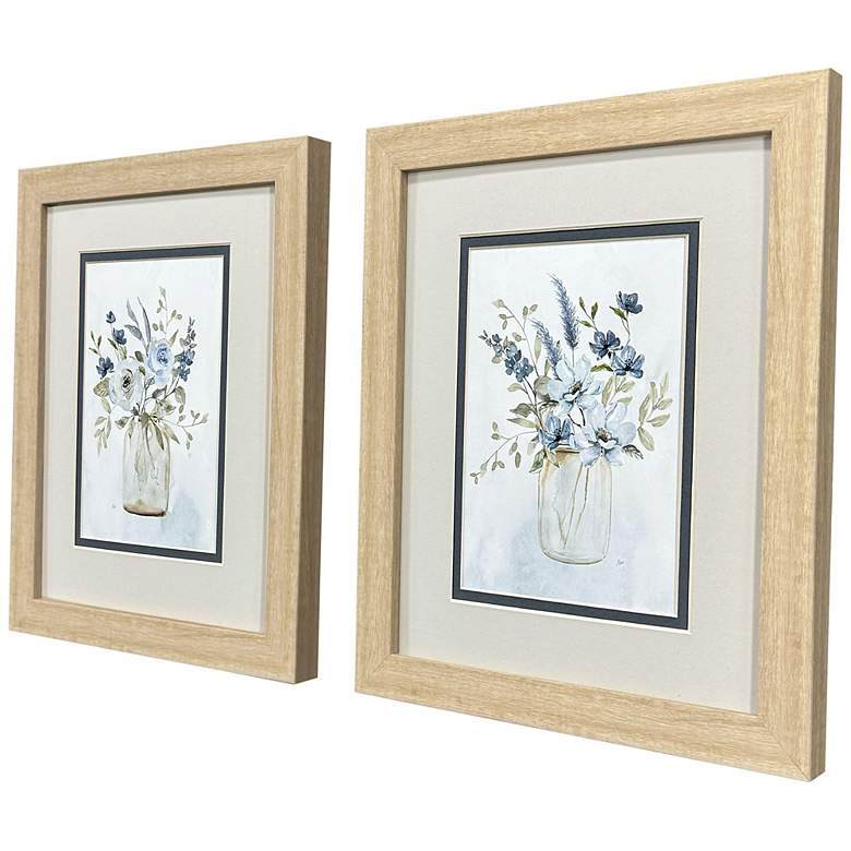 Image 2 Petite & Sweet 10"W x 12"H Traditional Framed Art Set of 2 more views