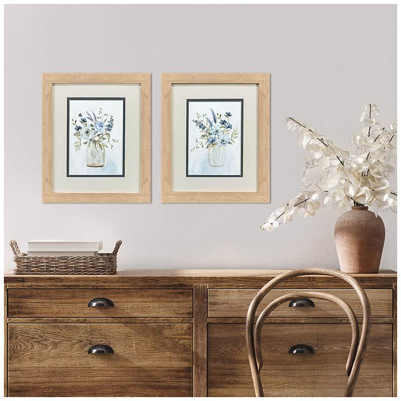 Image 4 Petite & Sweet 10"W x 12"H Traditional Framed Art Set of 2 more views