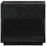 Petra 1 Drawer Nightstand in Wood and Black Finish