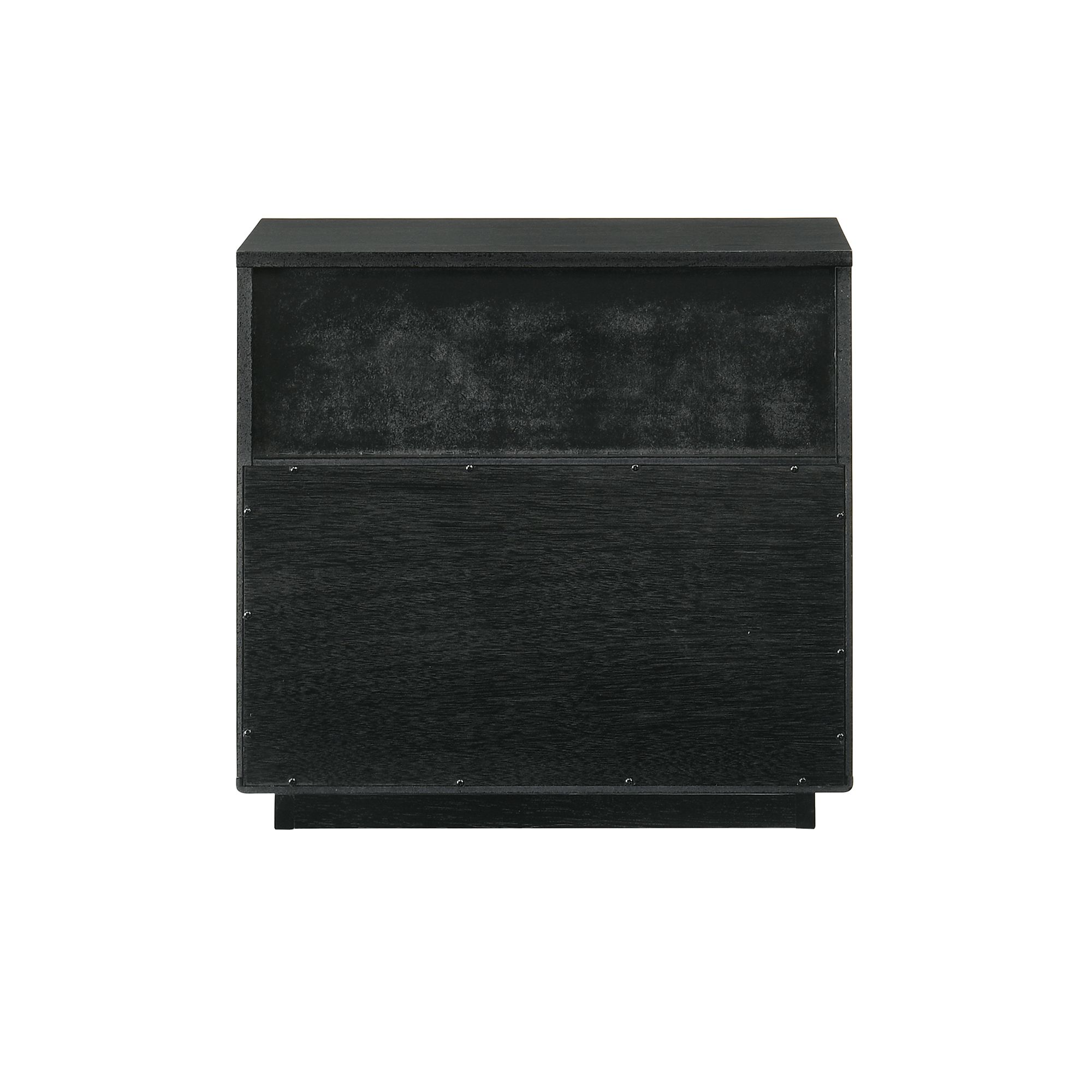 Image 6 Petra 1 Drawer Nightstand in Wood and Black Finish more views