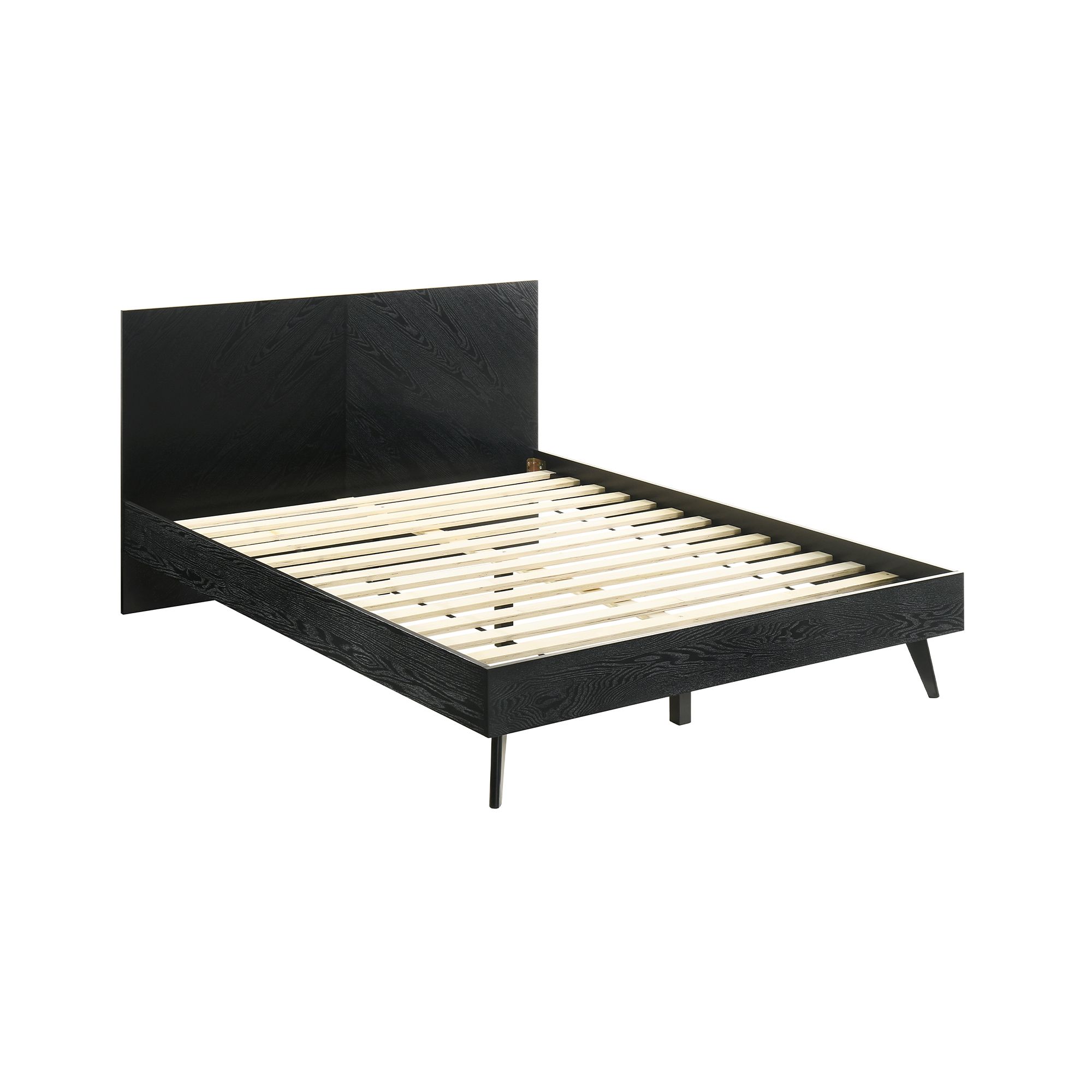 Image 3 Petra 3 Piece Queen Bedroom Set in Wood and Black Finish more views