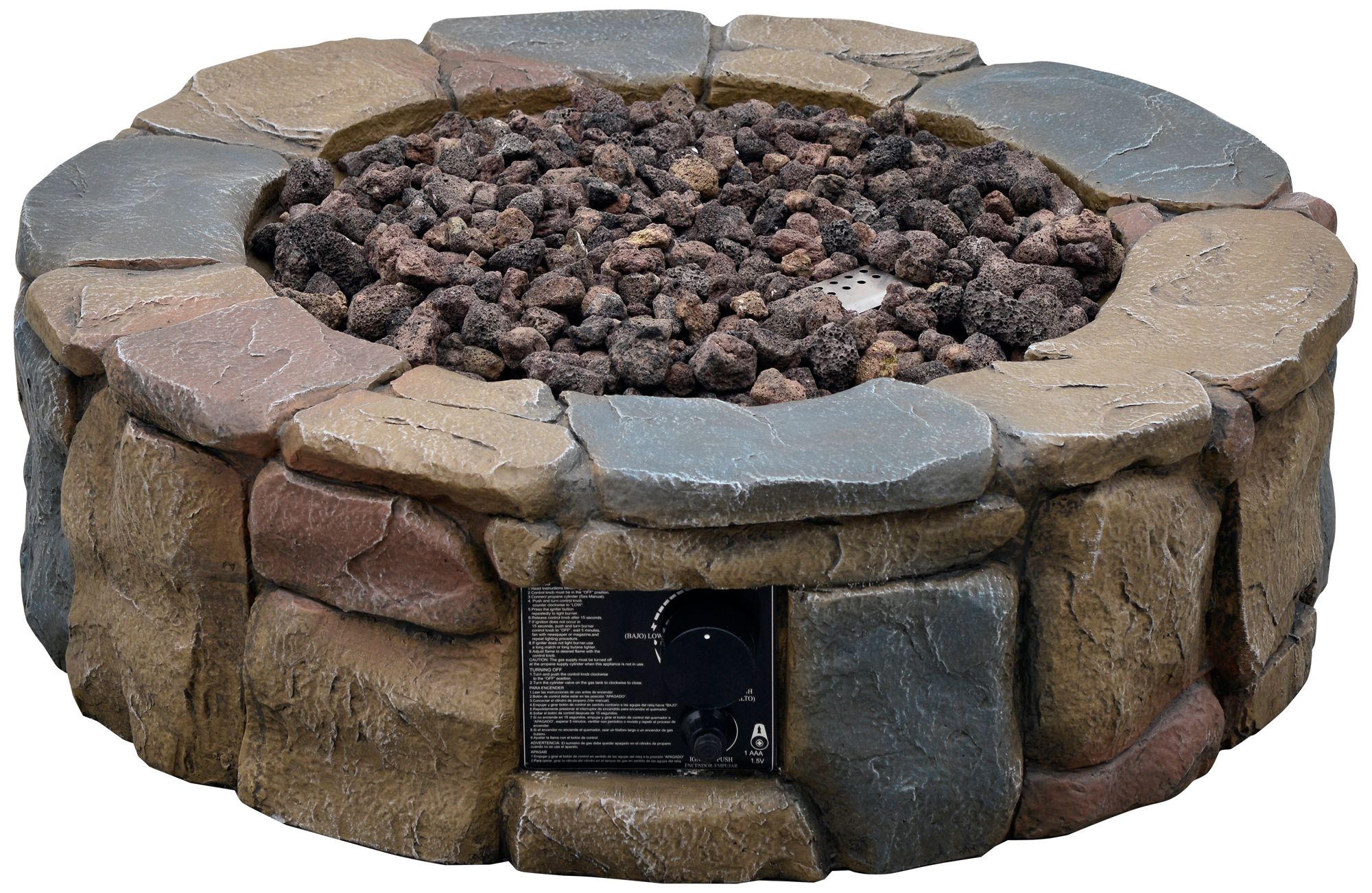 30 inch round propane fire pit