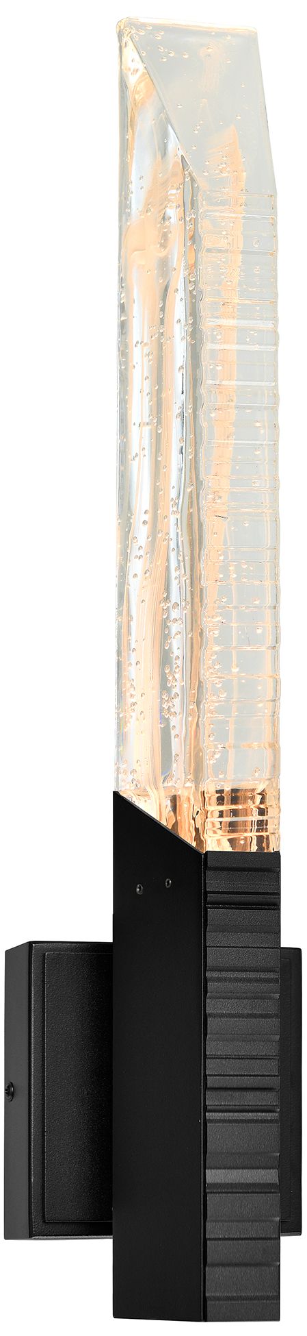 Petra Integrated LED 22in Sand Black Indoor-Outdoor Wall Light