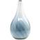 Petra Large Smoked and White 23 1/2" High Glass Vase