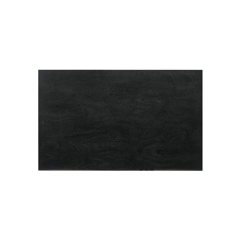 Image 7 Petra Queen Platform Bed Frame in Wood and Black Finish more views