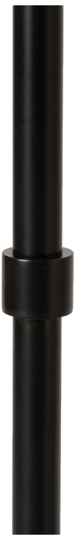 Image 4 Petrus 62.5" Tall Matte Black Floor Lamp with Tapered Linen Shade more views