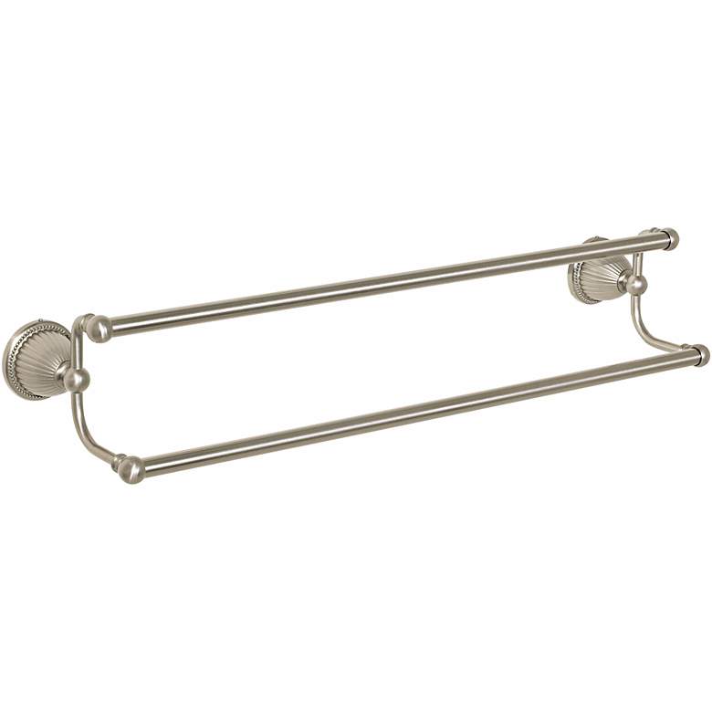 Image 1 Pewter Beaded Bell 24 inch Double Towel Bar