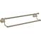 Pewter Beaded Bell 24" Double Towel Bar