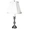 Pewter Finish 19" High Candlestick Table Lamp
