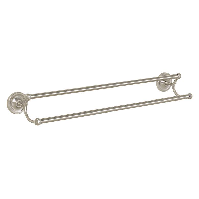 Image 1 Pewter Finish Classic 24 inch Double Towel Bar