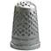 Pewter Finish Collectible Large 6" High Sewing Thimble Token