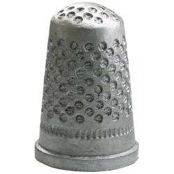 Pewter Finish Collectible Large 6&quot; High Sewing Thimble Token
