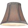 Thumbnail4 of Pewter Gray Bell Chip Chandelier Shades 3x6x5 (Clip-On) Set of 4 more views