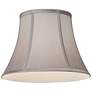 Pewter Gray Bell Lamp Shade 7x12x9 (Spider)