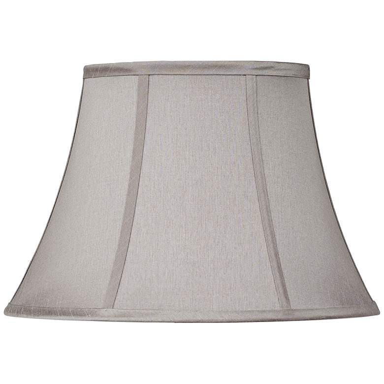 Image 1 Pewter Gray Oval Lamp Shade 7/9x13/15x10.5 (Spider)
