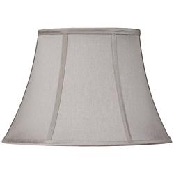 Pewter Gray Oval Lamp Shade 7/9x13/15x10.5 (Spider)