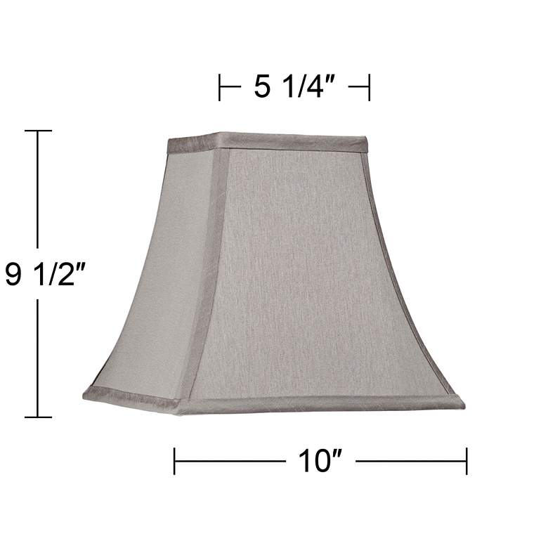 Pewter Gray Square Chrome Plug-In Swing Arm Wall Lamp more views