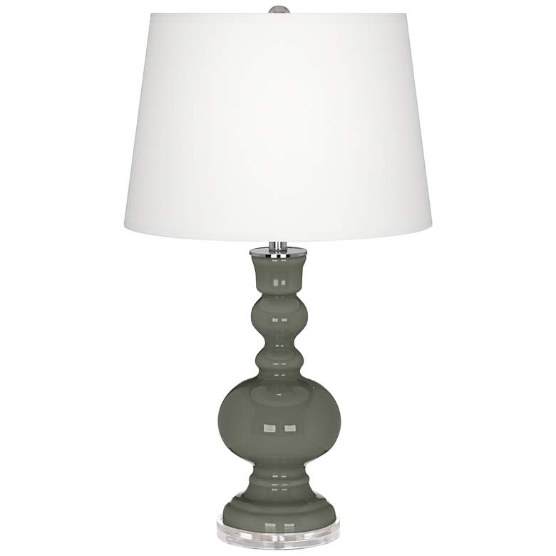 Image 2 Pewter Green Apothecary Table Lamp