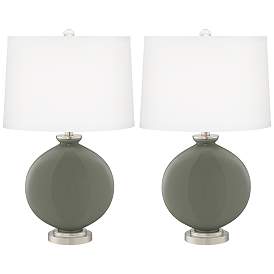 Image2 of Pewter Green Carrie Table Lamp Set of 2