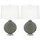 Pewter Green Carrie Table Lamp Set of 2