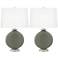 Pewter Green Carrie Table Lamp Set of 2