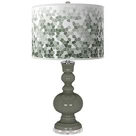 Image1 of Pewter Green Mosaic Apothecary Table Lamp