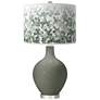 Pewter Green Mosaic Ovo Table Lamp