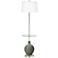 Pewter Green Ovo Tray Table Floor Lamp