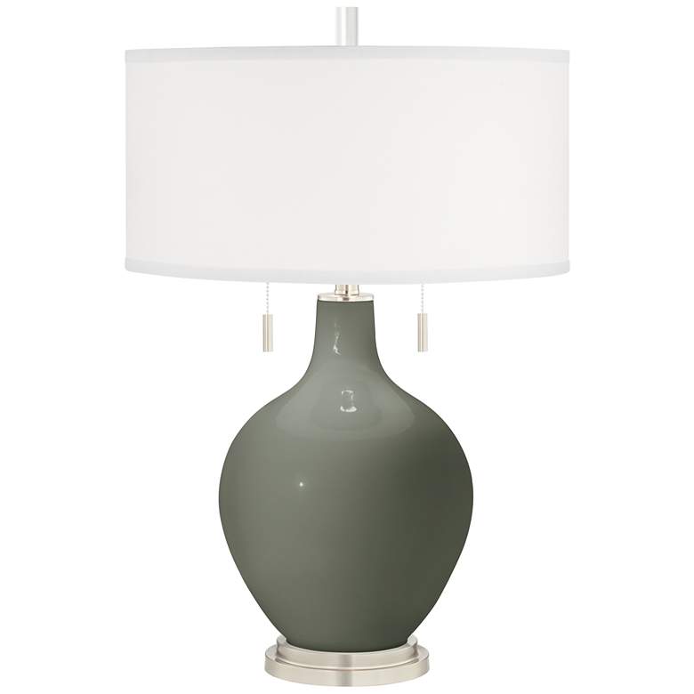 Image 2 Pewter Green Toby Table Lamp
