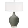 Pewter Green Toby Table Lamp