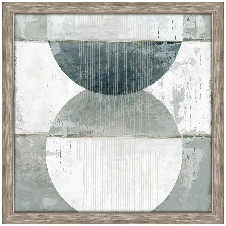 Image 1 Pewter Plate I 40" Square Giclee Framed Wall Art
