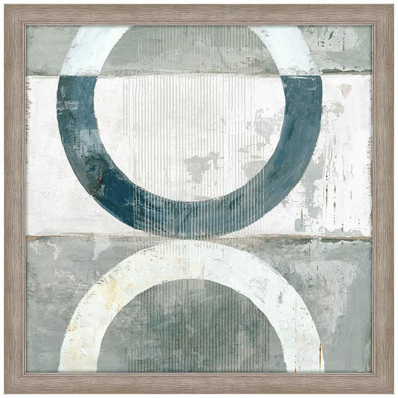 Image 1 Pewter Plate II 40 inch Square Giclee Framed Wall Art