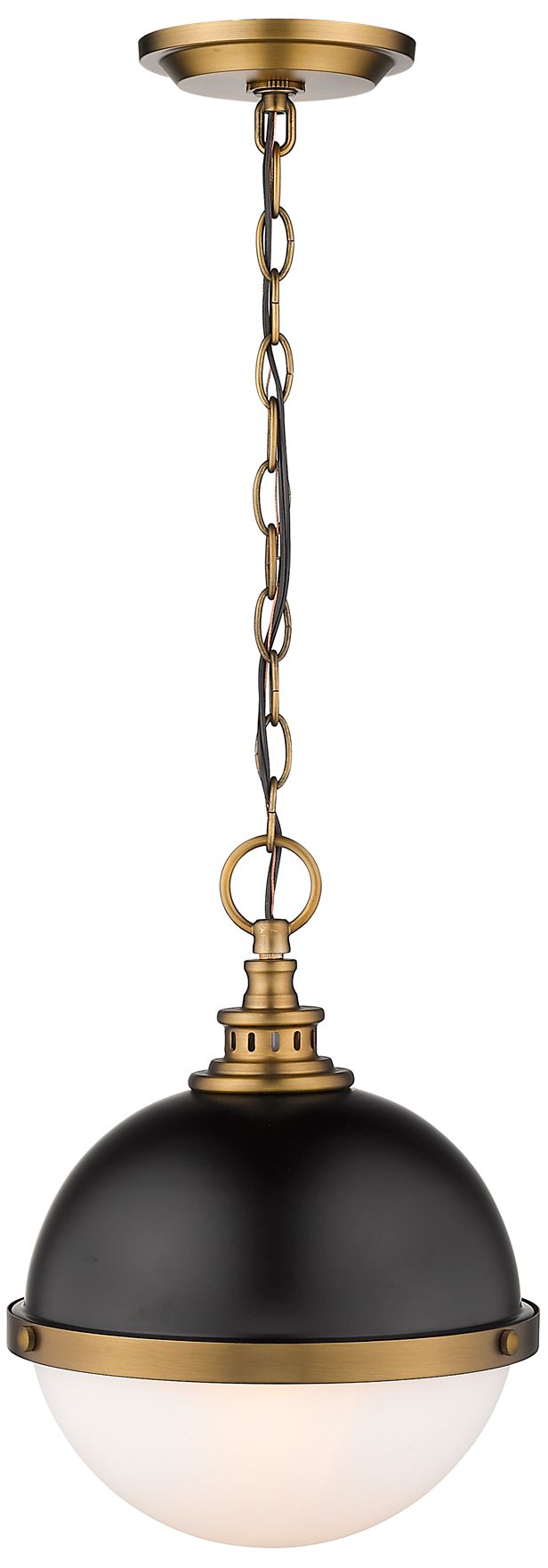 Image 6 Peyton 11 1/2" Wide Matte Black Factory Bronze Mini Pendant more views