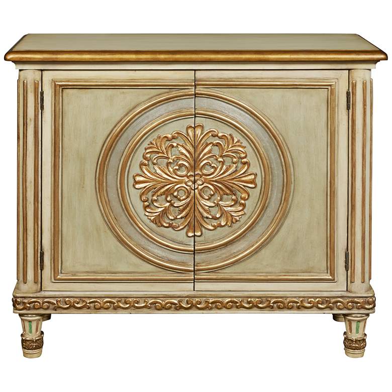Image 1 PFC Accents Ornate Medallion 2-Door Hall Chest